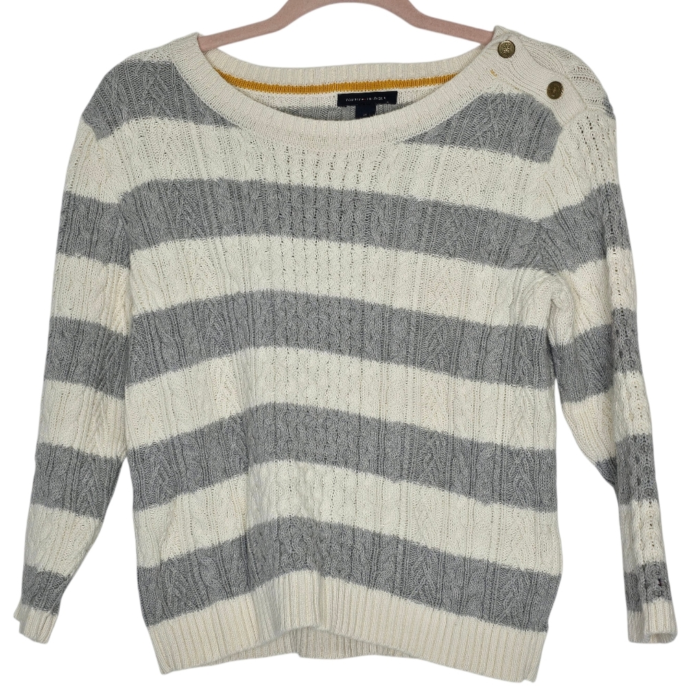 Tommy Hilfiger Cable Knit Pattern Sweater